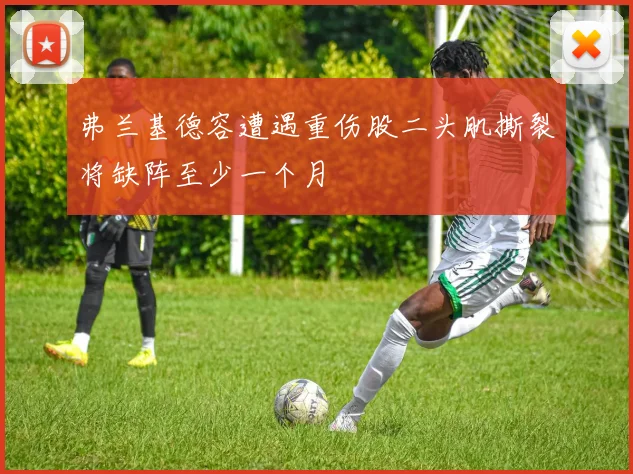 弗兰基德容遭遇重伤股二头肌撕裂将缺阵至少一个月