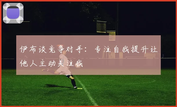 伊布谈竞争对手：专注自我提升让他人主动关注我